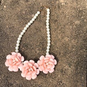 Flower statement necklace
